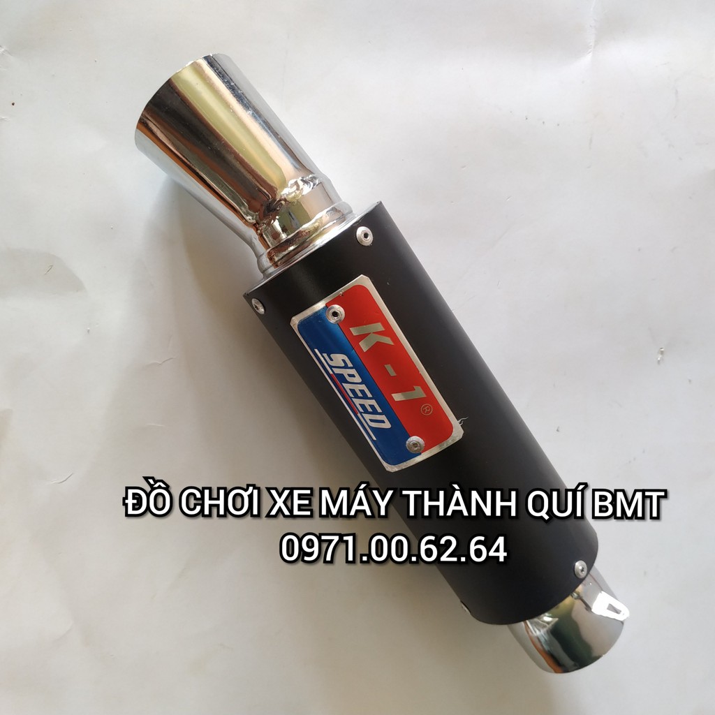 Pô độ xe máy - Pô K1 đen
