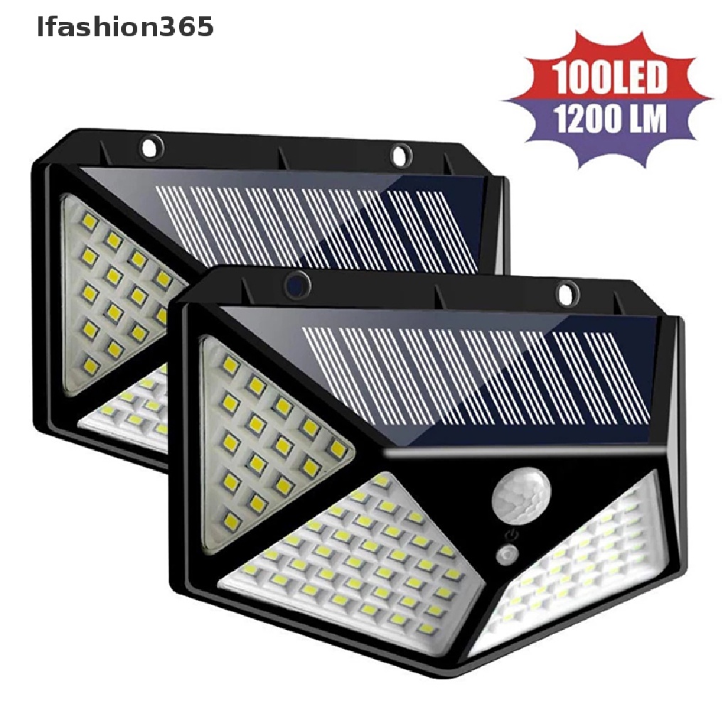 Ifashion365 Waterproof Solar Light 100 LED Outdoor Solar Lamp PIR Motion Sensor Wall Light VN