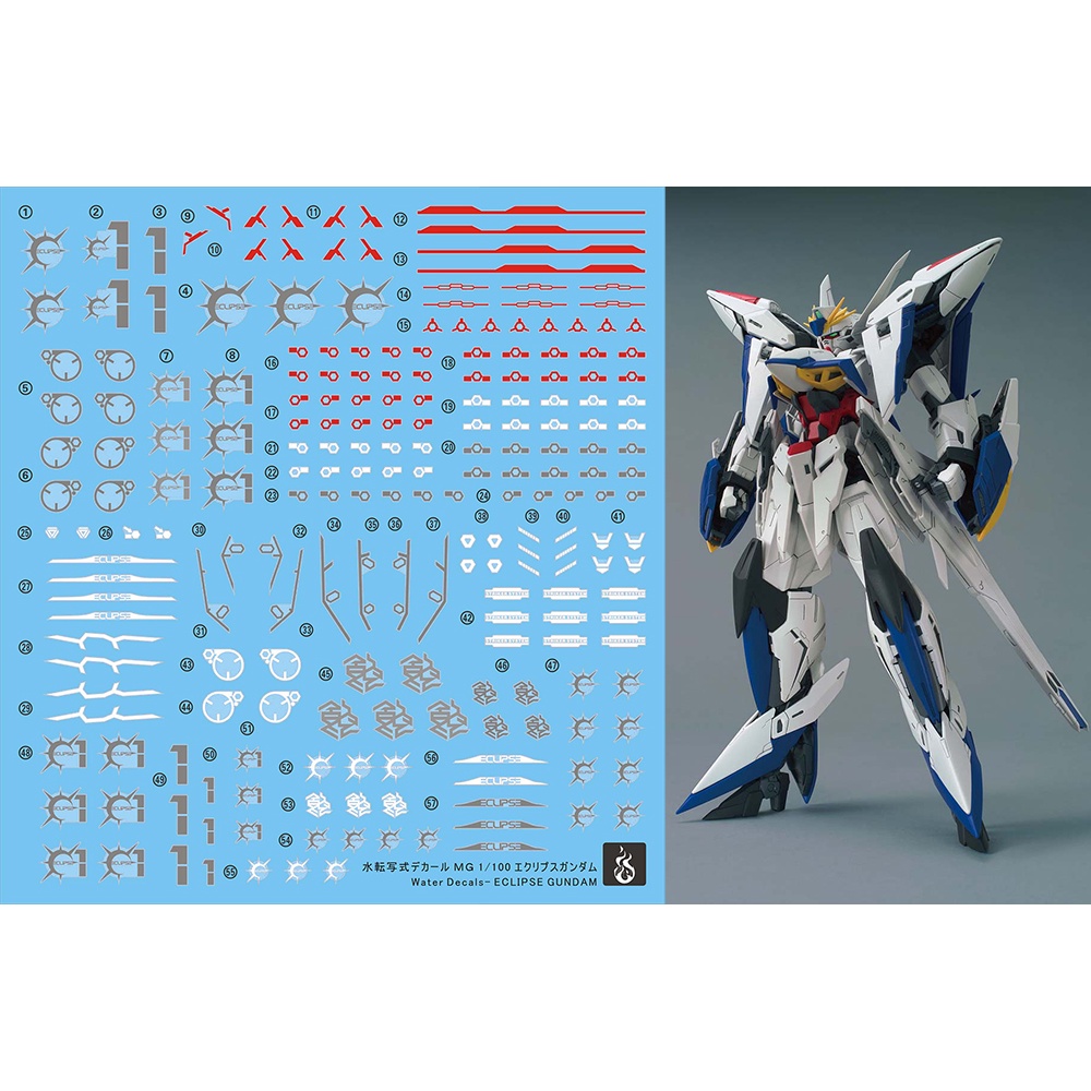 Decal nước dán mô hình MG Gundam Eclipse | EW452HM MANEUVER STRIKER các loại - water sticker