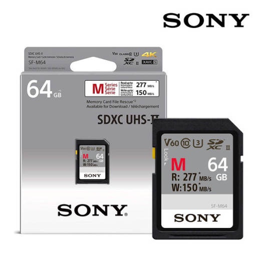 Thẻ nhớ Sony 64GB 277MB/s UHS-II SDXC, hàng chính hãng Sony