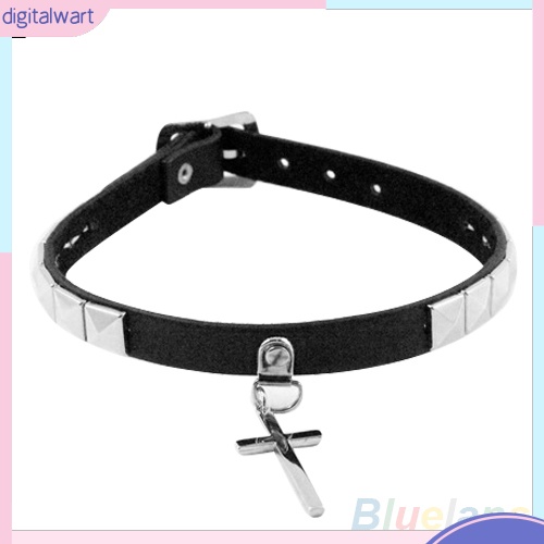 Choker da giả phối đinh tán kiểu dáng thời trang cá tính dành cho nữ