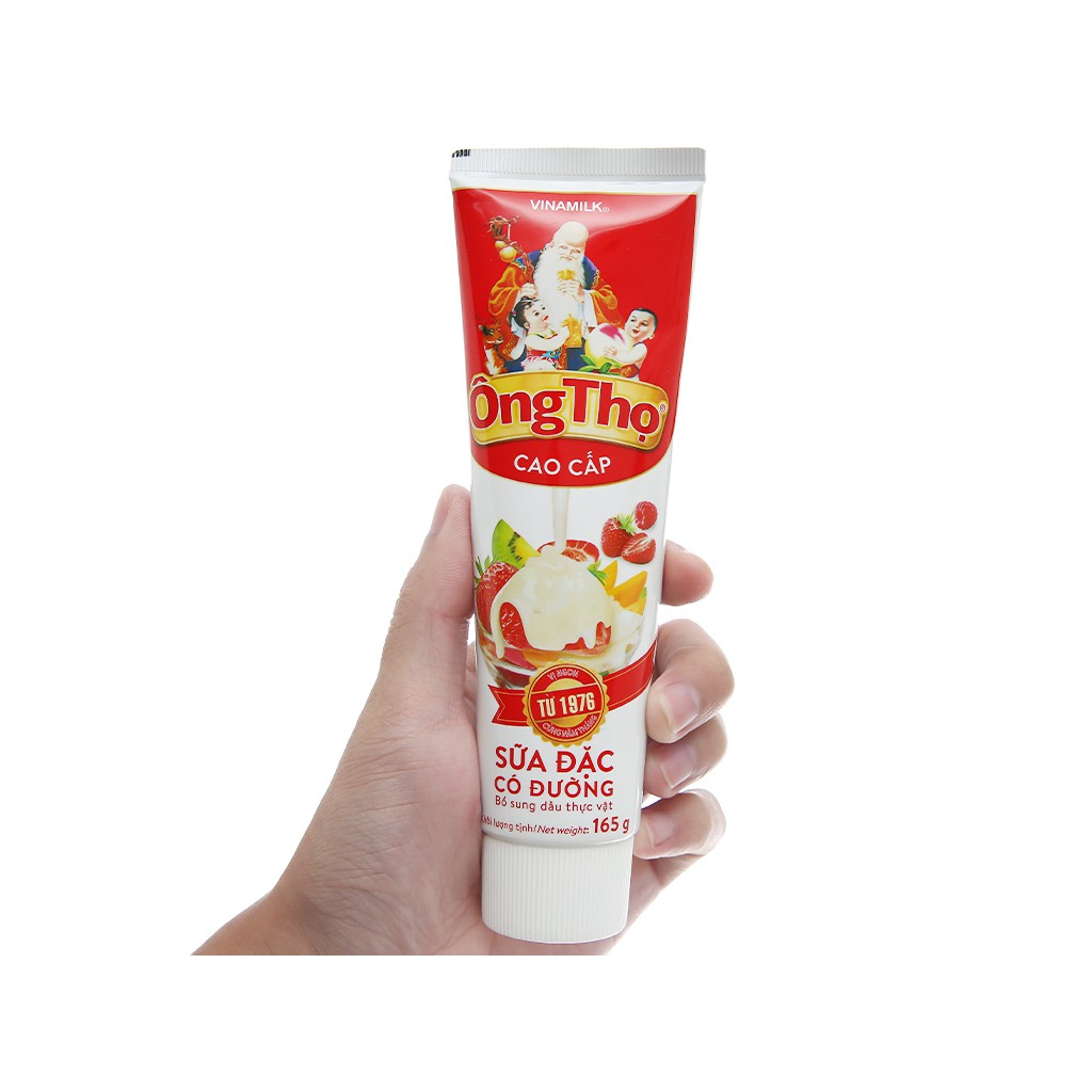 Sữa đặc Vinamilk có đường Ông Thọ đỏ tuýp 165g