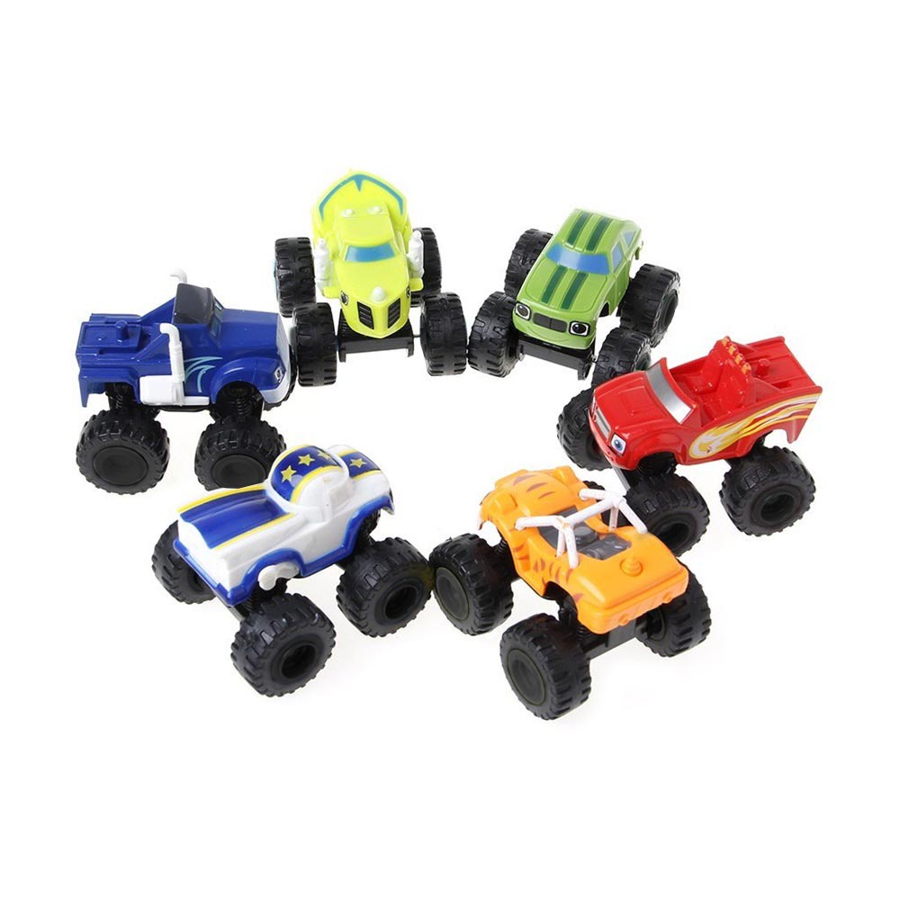 Set 6 Mô Hình Xe Hơi Đồ Chơi Blaze and the Monster Machines Làm Quà Tặng Năm Mới Cho Bé