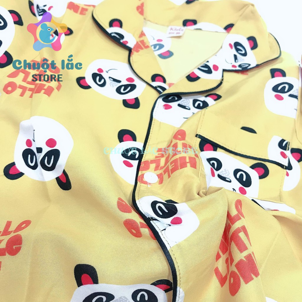 Bộ Pijama Cho Bé Trai Bé Gái Chuột Lắc Store Cộc Tay Size Đại 15Kg Đến 30Kg