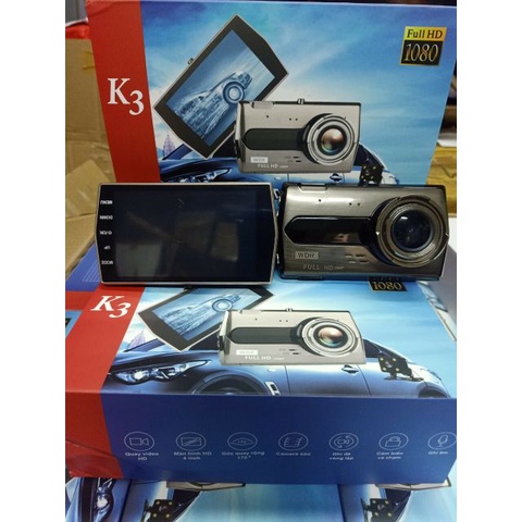 Camera Hành Trình K3 Full HD Kèm Carmera Lùi Độ Nét Cao, Chống Ngược Sáng Tốt