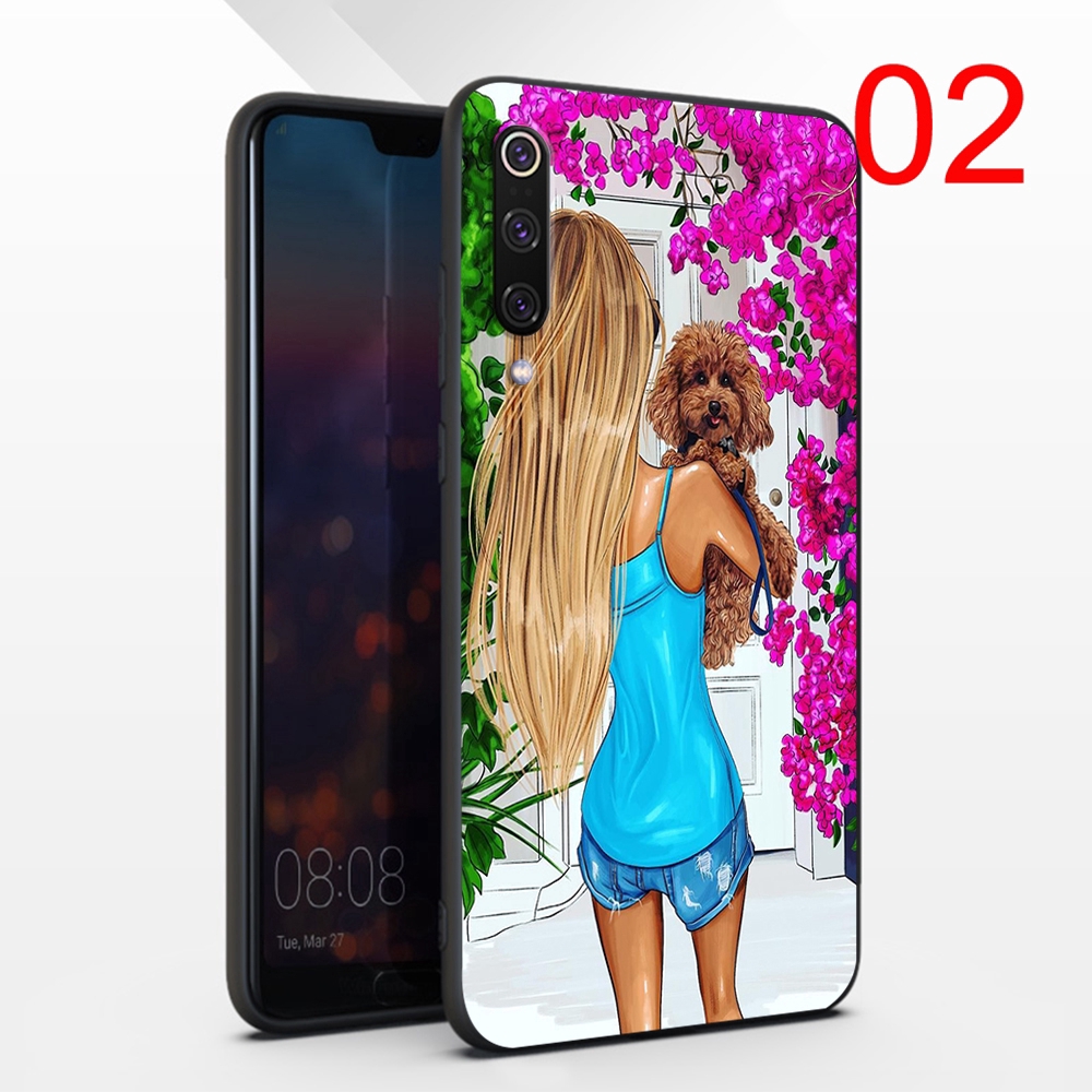 Ốp Điện Thoại Mềm Hình Cô Gái Mua Sắm 243rr Cho Xiaomi Mi6 8 Lite 9 Se Pro Pocophone F1 Mix 2s