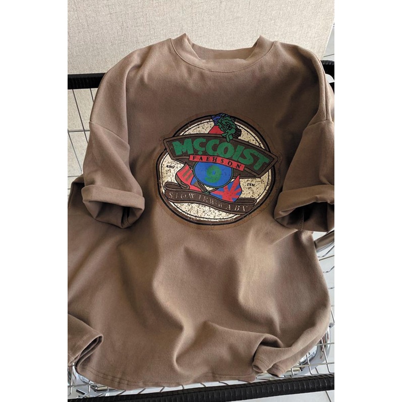 NRVP Áo thun tay ngắn cổ tròn bằng vải cotton 100% phong cách Hàn Quốc thời trang mùa hè dành cho nữ