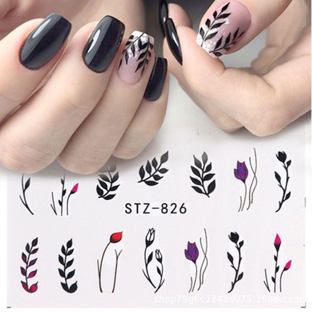 Miếng Dán Trang Trí Móng Tay Nhiều Kiểu Đơn Giản DIY