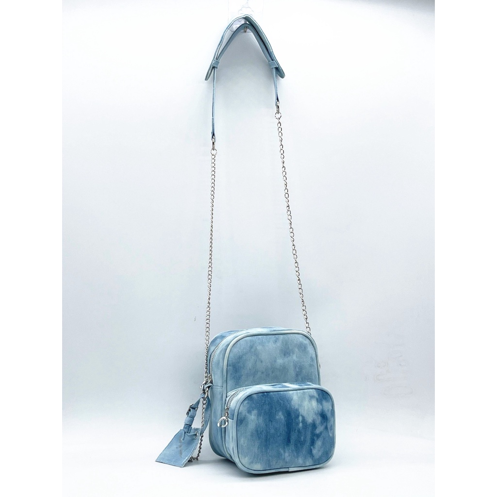 Ba Lô Denim Nhuộm Màu Thời Trang Hàn Quốc