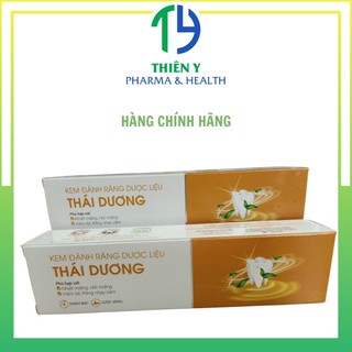 Kem Đánh Răng Dược Liệu Thái Dương, tuýt 100 gr, giúp răng trắng sáng tự nhiên - Thiên Y Pharmacy