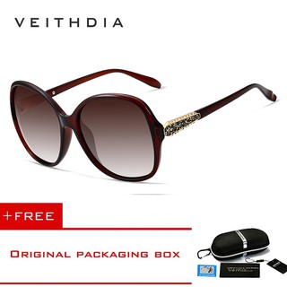 Kính mát quá cỡ kiểu dáng retro phân cực cho nữ VEITHDIA