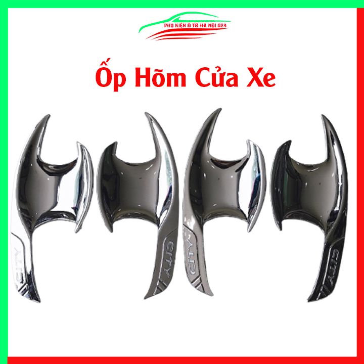 Ốp tay hõm mạ crom City 2015-2020 sáng bóng chống trầy bảo vệ cửa xe ô tô