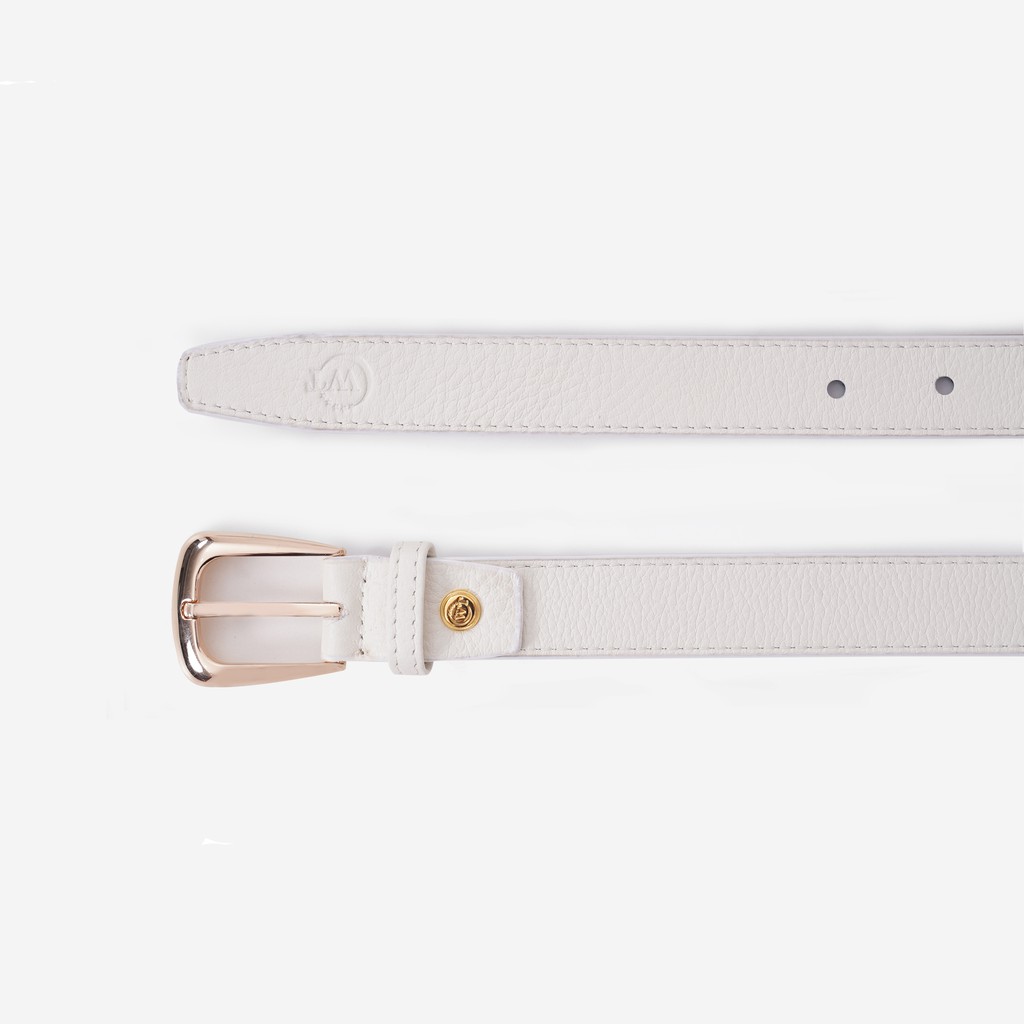 Thắt Lưng Nữ Da Bò Cao Cấp Màu Trắng, Màu Xanh Dương Nhạt WT Leather 1332.9, 133247