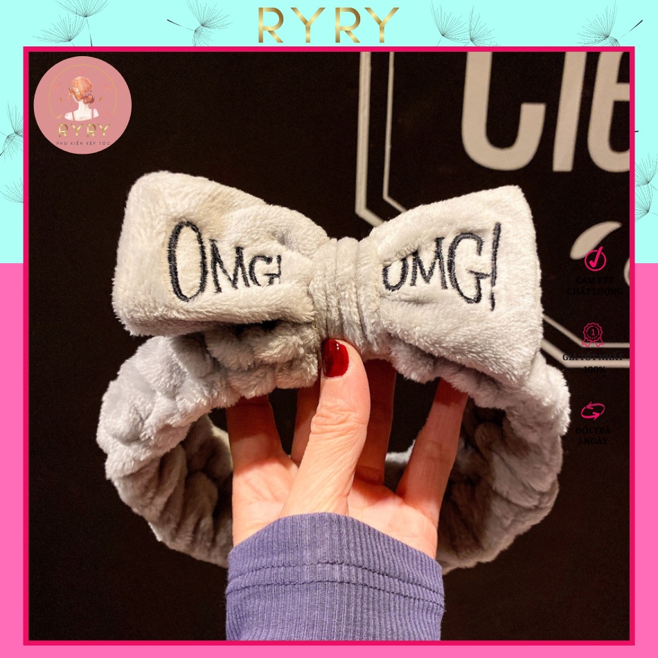 Băng Đô Cài Tóc Hình Tai Thêu Chữ OMG Cho Nữ - BD110