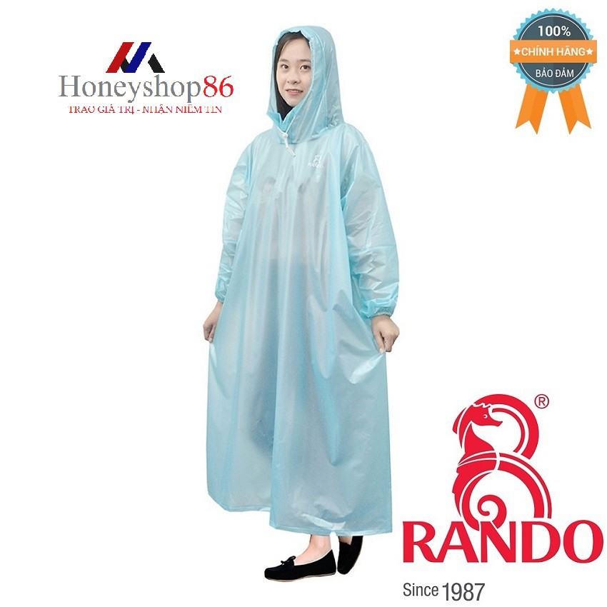 Áo mưa Rando Easy Trum “Trùm cực nhanh, bảo vệ toàn diện” APPC-10 bảo vệ bạn khi di chuyển dưới mưa HONEYSHOP86