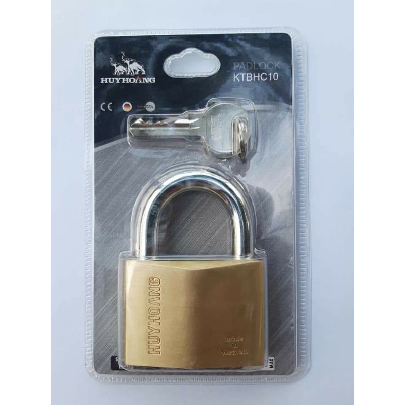 Khóa đồng bấm cầu 10 Huy Hoàng