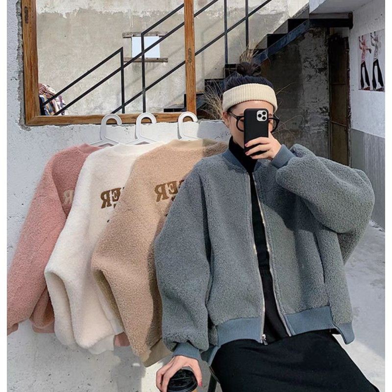 (order) ÁO KHOÁC BOMBER LÔNG CỤT THÊU CHỮ 4 MÀU HÀNQUẢNG CHÂU - Quảng Châu | BigBuy360 - bigbuy360.vn