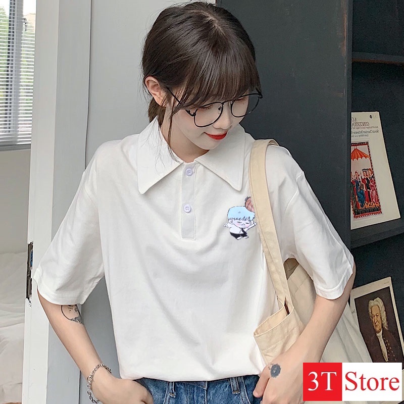 Áo Polo Nữ Freesize, Cotton - thấm hút mồ hôi | BigBuy360 - bigbuy360.vn