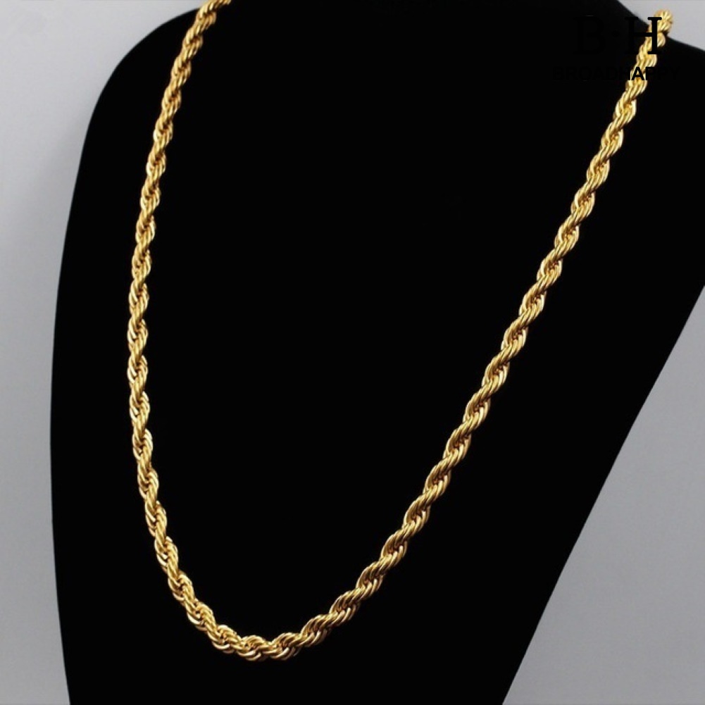 Vòng cổ Mạ Vàng 3mm Thời Trang Cho Nam Nữ