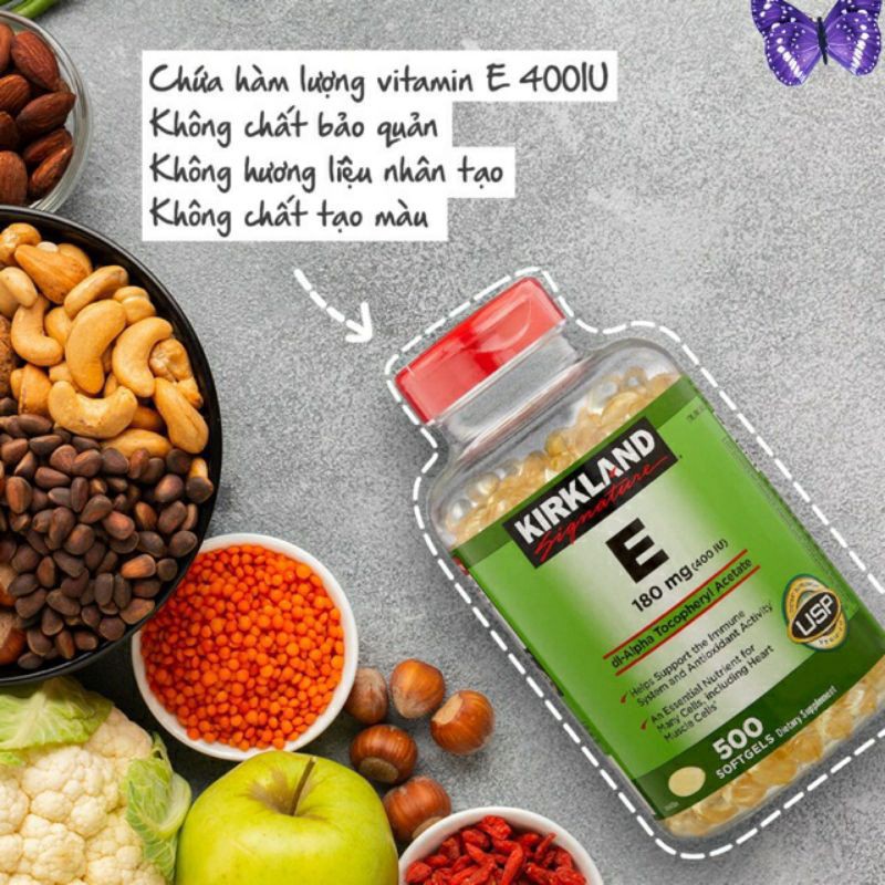 (VITAMIN STORE) -   Vitamin E 400 IU Kirkland 500 Viên Của Mỹ [HSD 05/2024]  CHÍNH HÃNG