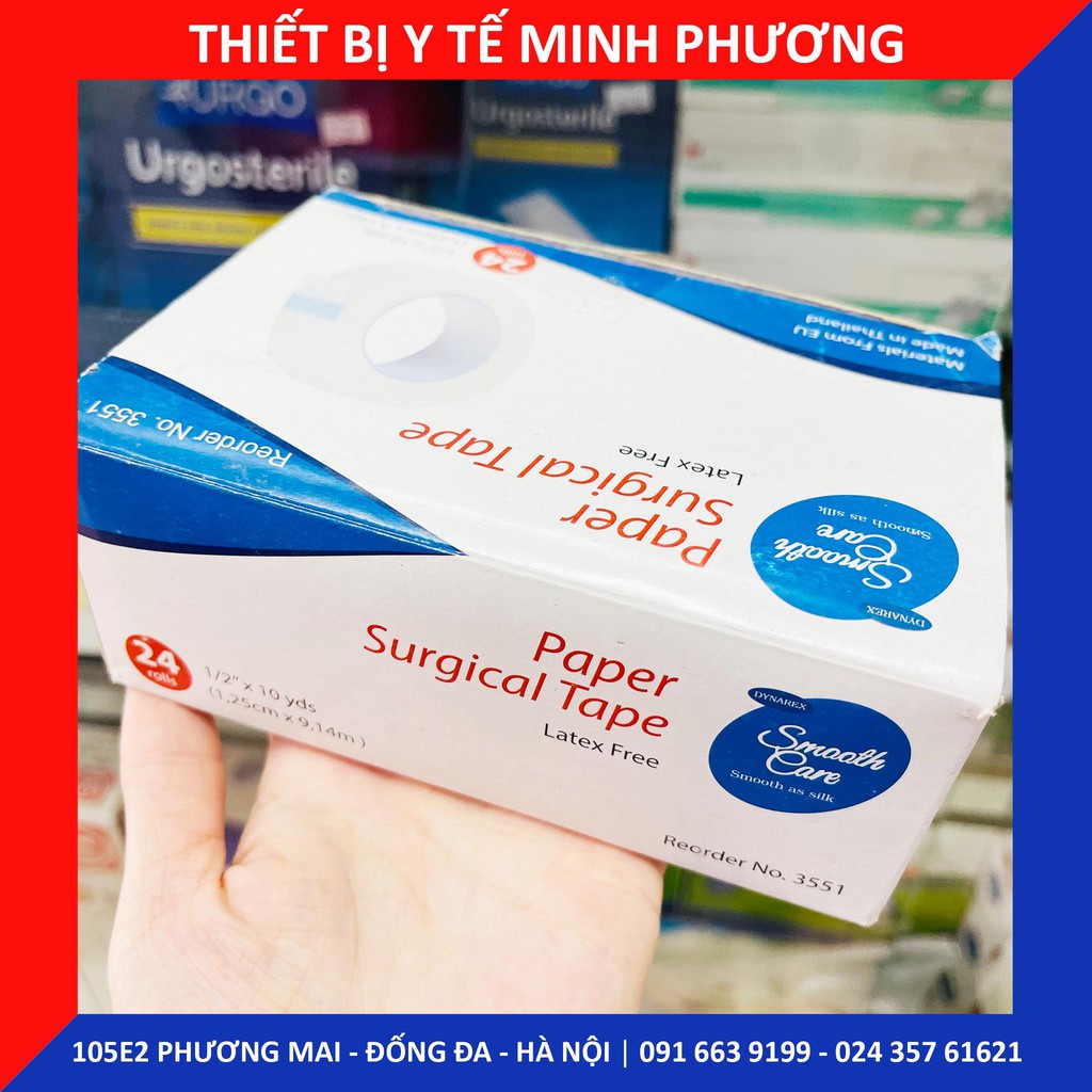 Băng dính giấy, băng dính trong suốt chống dị ứng SMOOTH CARE dynarex