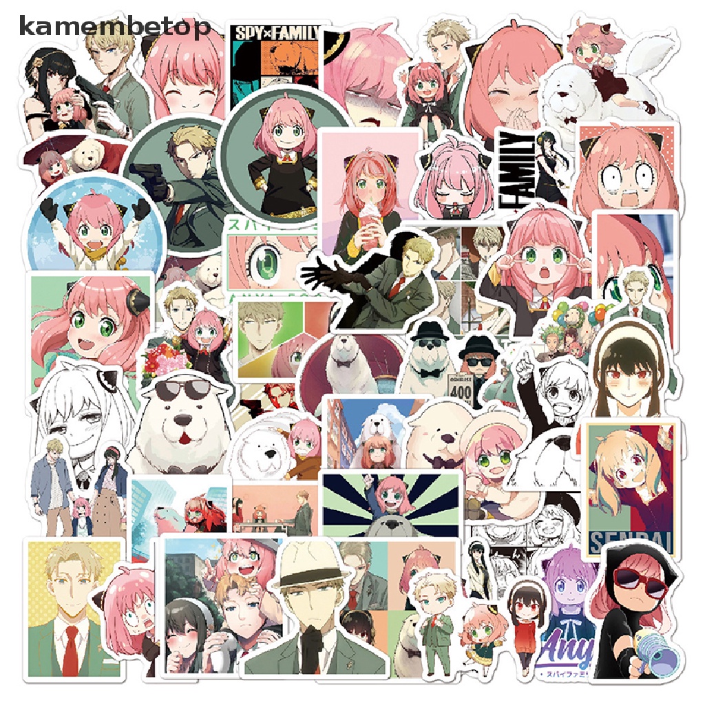 100 Hình dán Nhật Bản Yor Forger Loid Forger Anya manga anime Spy x Family