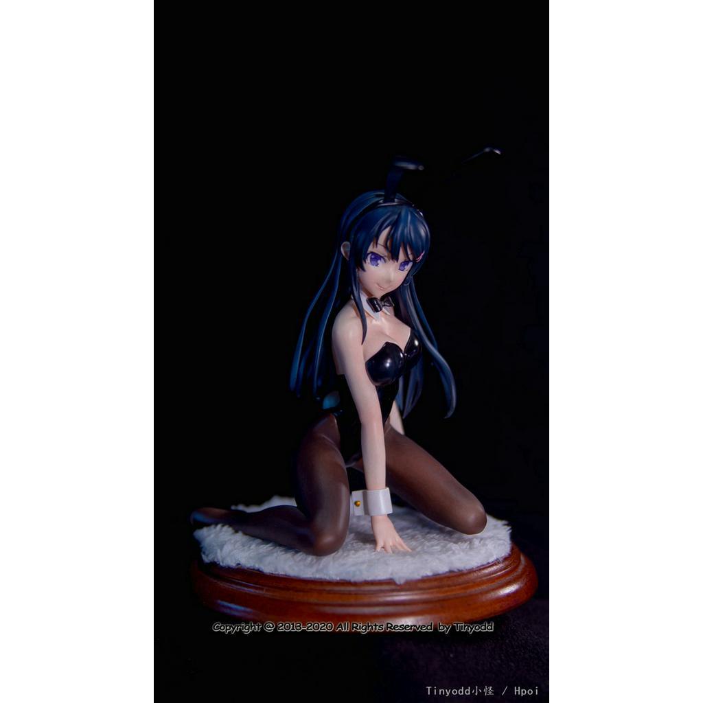 Anime figure sakurima mai black silk sexy bunny girl pvc dòng người lớn có thể tháo rời bộ sưu tập ngoại vi quà tặng trưng bày