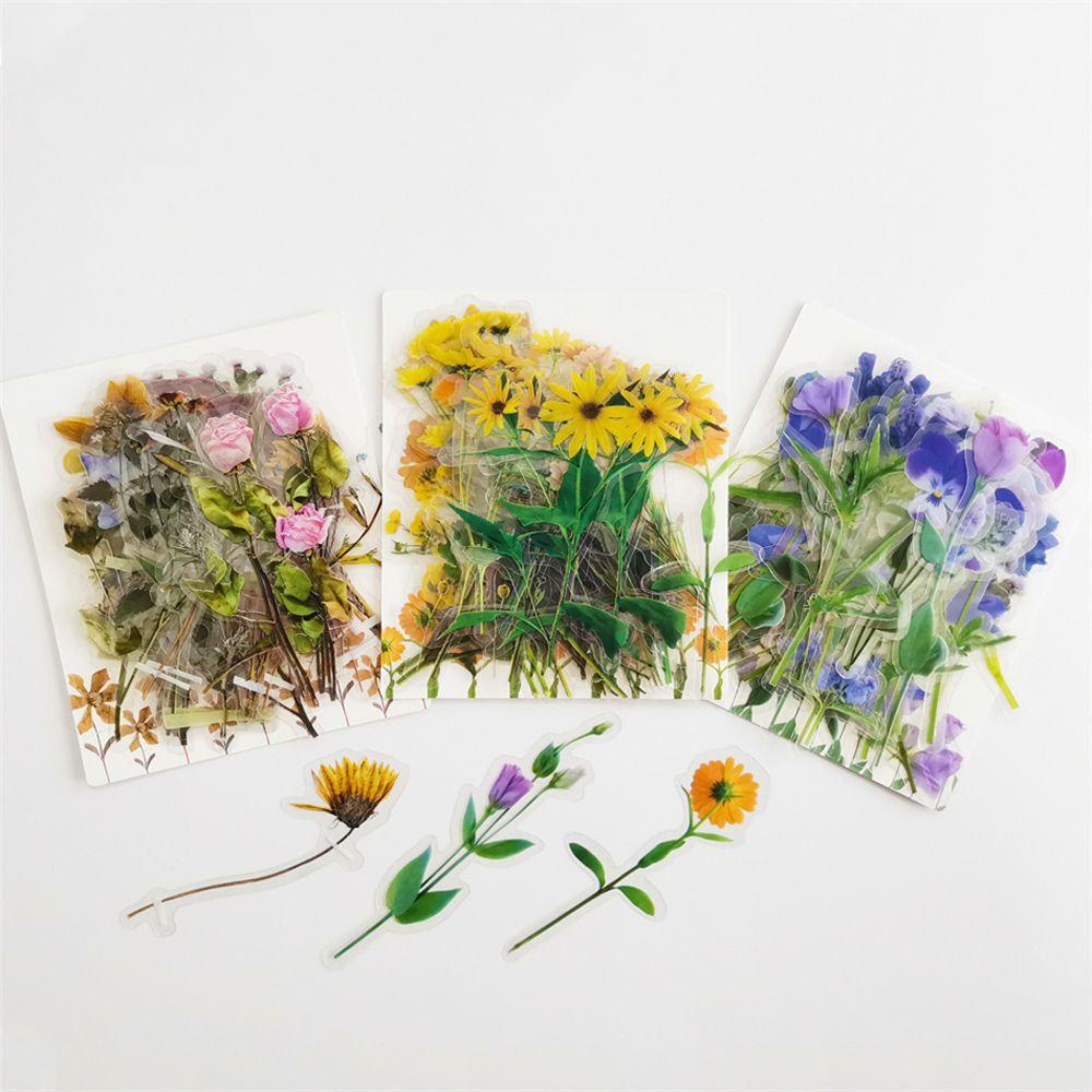 Miếng Dán Trong Suốt Họa Tiết Hoa Chống Thấm Nước Dùng Trang Trí