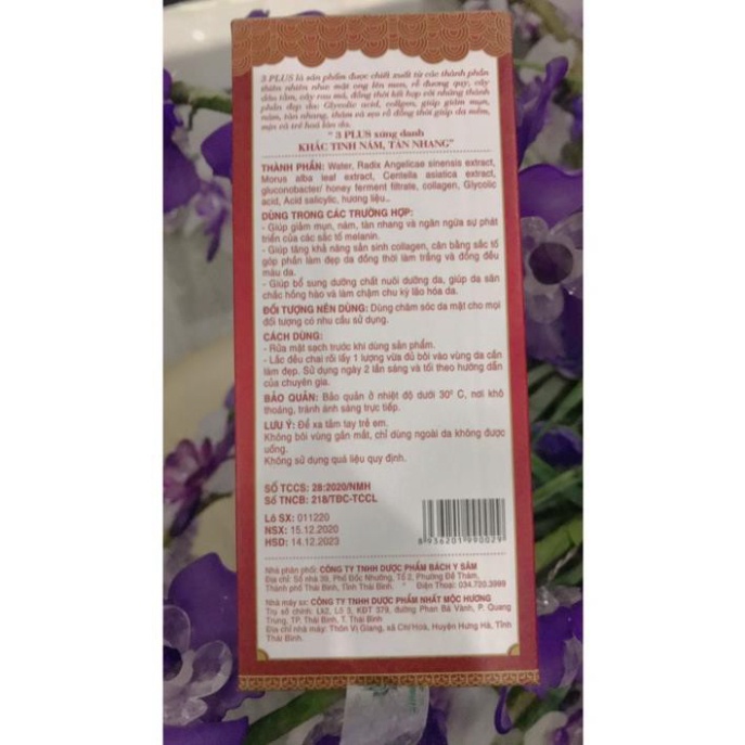 Bách Y Sâm 03 Plus CHUYÊN NÁM 20ml (Mẫu Mới Của Bạch Linh 3) | BigBuy360 - bigbuy360.vn