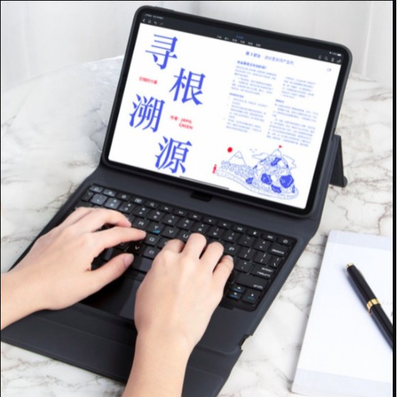 Bao da iPad Pro 11 inch 2020 kèm bàn phím bluetooth có bàn di chuột Magic Keyboard TouchPad chính hãng Ducis