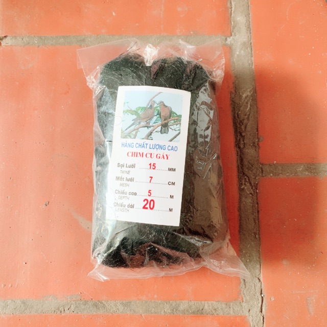 lưới bắt chim 7cm cao 5m dài 20 bắt chim cu gáy các loại chim to y hình lưới siêu nhậy