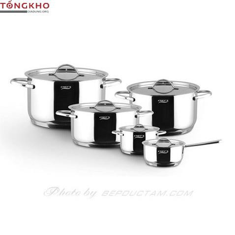 Bộ nồi từ 5 chiếc Inox Chefs CH-CW5304