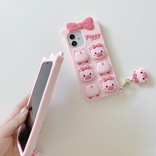 Case Pop-it Hình Heo + Móc Khoá Dễ Thương