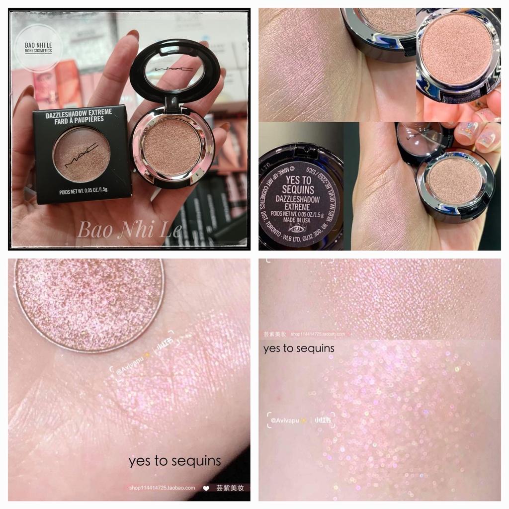 Phấn mắt hộp lẻ MAC Dazzleshadow màu "Yes To Sequins"/ "All That Glitters"