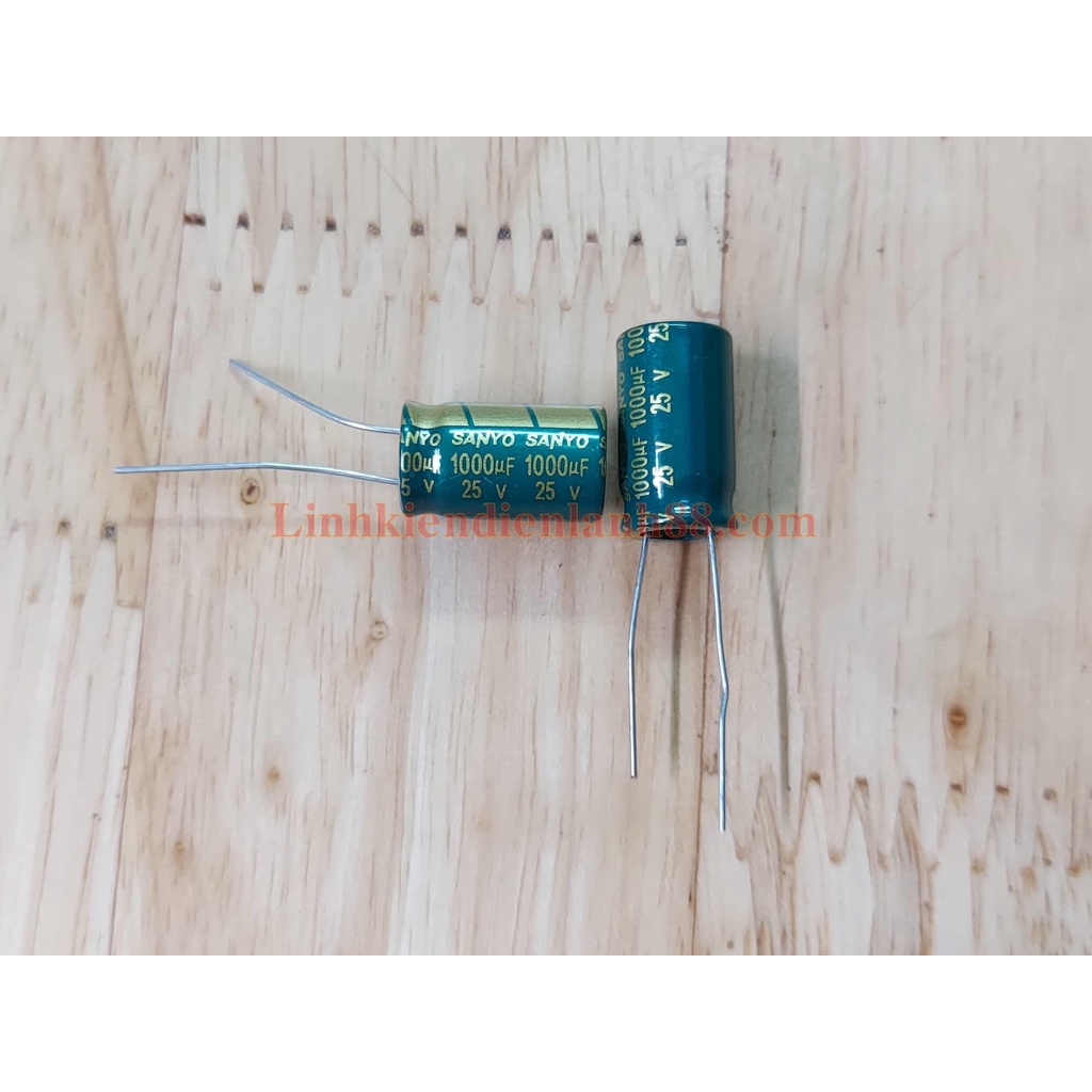 20 cái Tụ hóa 1000uf 25v phân cực mới 100%