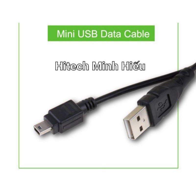 Cáp sạc và truyền dữ liệu mini USB cho máy nghe nhạc MP3 dài 0.8m