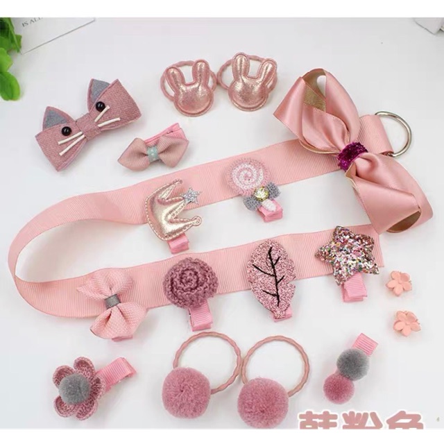 Kẹp Tóc Cho Bé 1 set Có 18 Món