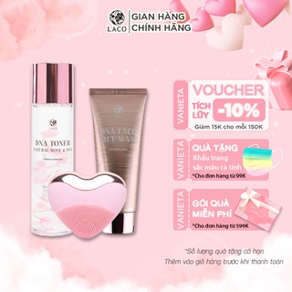 Combo Chăm Sóc Da Cơ Bản (Máy Rửa Mặt Laco Luxury + Sữa Rửa Mặt DNA + Toner)