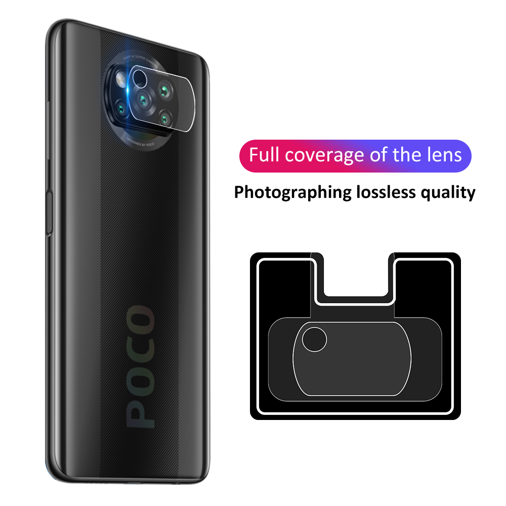 Kính cường lực bảo vệ ống kính camera cho điện thoại Xiaomi POCO 3 / X3 NFC chất lượng cao