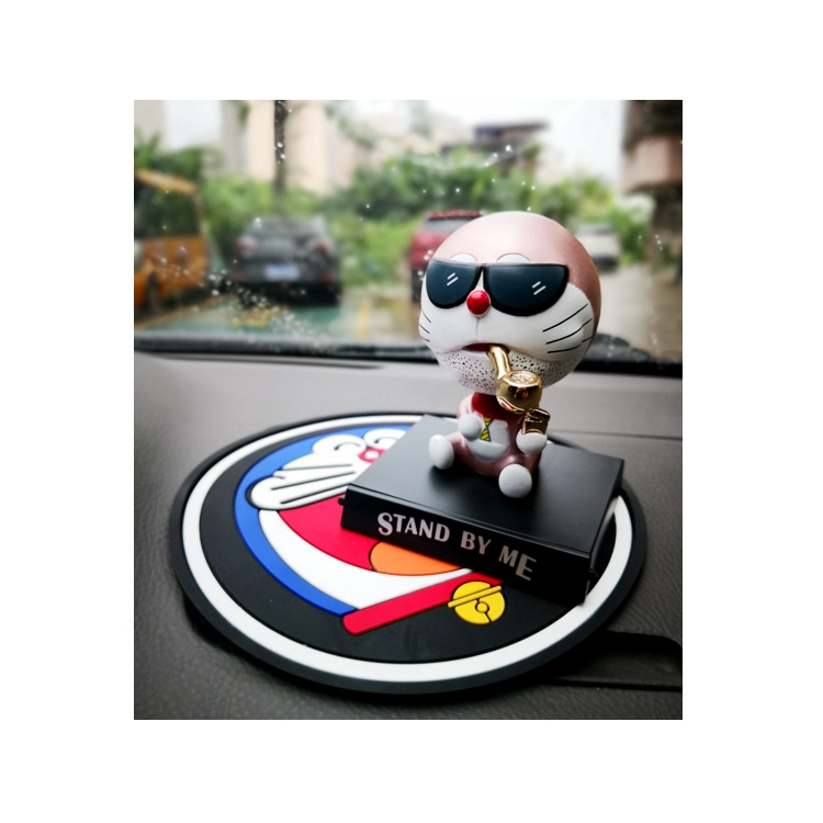 Thảm Lót Điện Thoại / GPS Chống Trượt Hình Doraemon / Hello Kitty Dễ Thương Trang Trí Xe Hơi