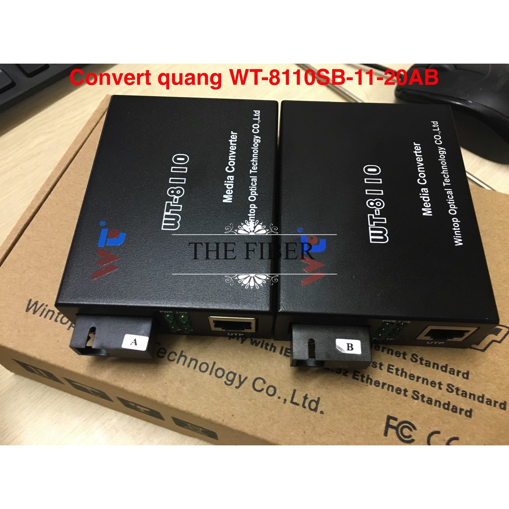 Convert quang 1 sợi 1 cặp=2 Cái AB WINTOP