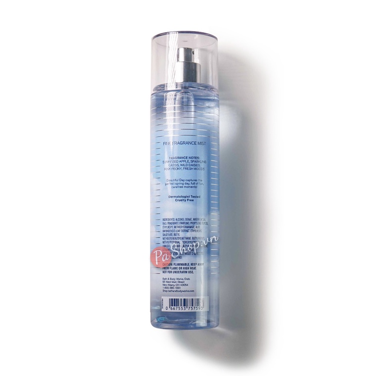 Xịt thơm body mist Bath and Body Works Beautiful Day 236ml