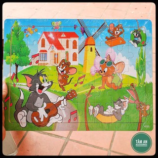 [3-4 tuổi] 🔥 Tranh Ghép bằng Gỗ 40 Mảnh Cho Bé - Phát triển tư duy, khả năng quan sát