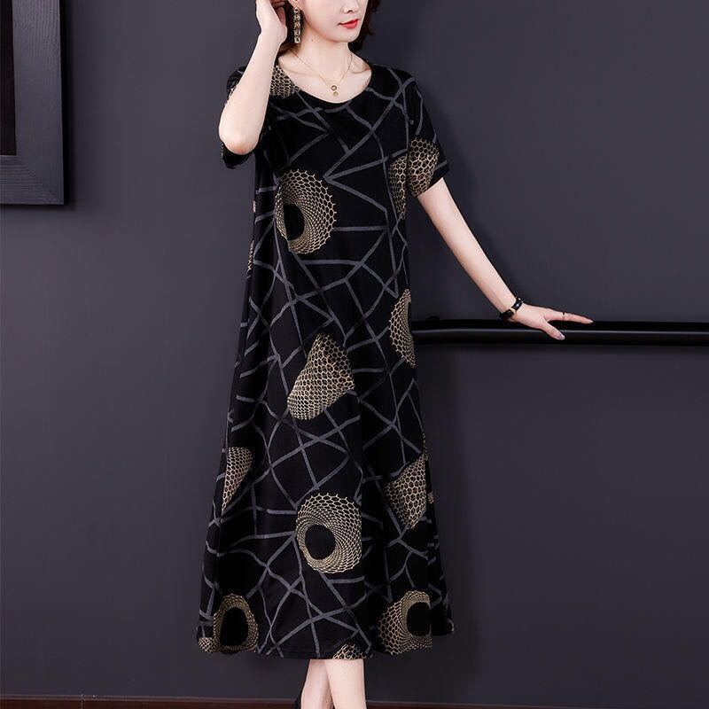 Summer Fashion Wide Formal Dress For Middle Aged Women | BigBuy360 - bigbuy360.vn