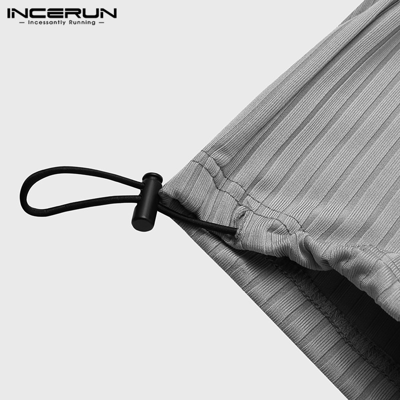 Quần Dài INCERUN Lưng Thun Phong Cách Hàn Quốc Thời Trang Năng Động Cho Nam