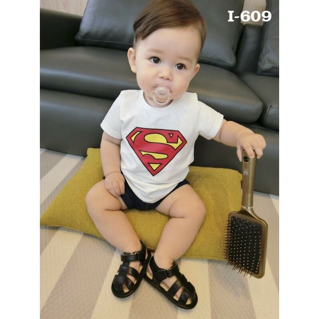 Áo thun SPMAN thần thánh cho bé 8-18kg BH