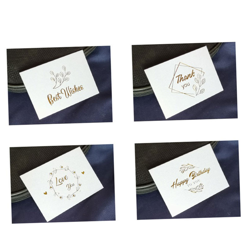 Bộ 50 tấm thiệp chúng mừng sinh nhật / đám cưới in chữ Thank You đẹp mắt