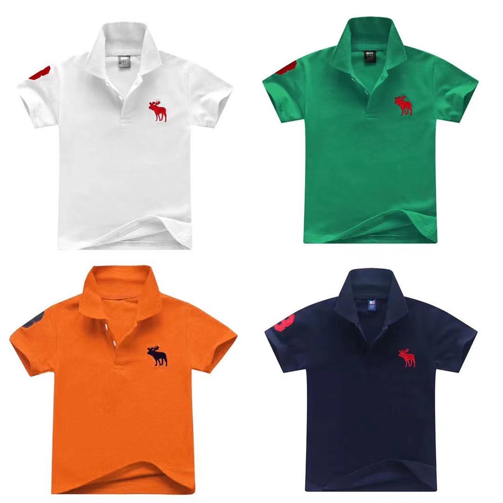 Áo thun polo SOFFNY tay ngắn phối kẻ sọc thời trang mùa hè dành cho bé trai