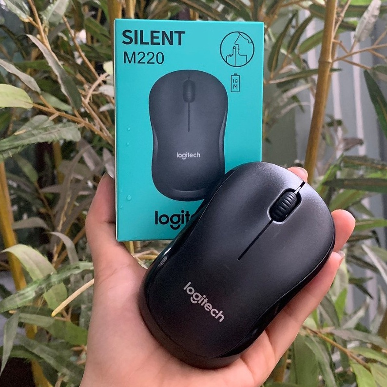 Chuột Không Dây Logitech M220/ Arigatoo M220 Không Tiếng Động- Có Công Tắc On/Off - Độ Nhạy Cao - Bảo Hành 6 Tháng