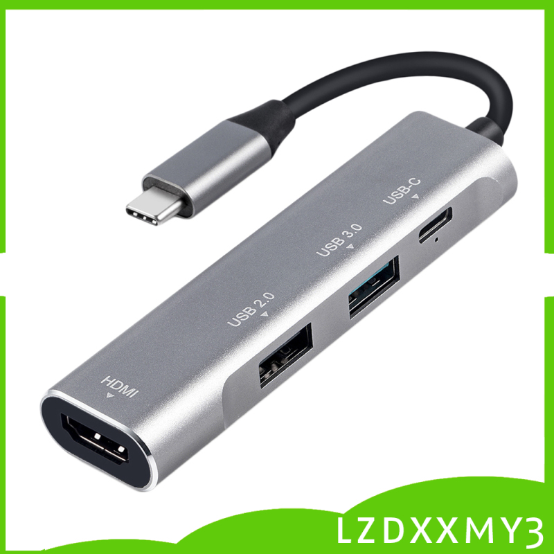 HOT Aluminum USB C Hub Type C to 4K HDMI USB 3.0 2.0 PD Port for MacBook Pro | BigBuy360 - bigbuy360.vn